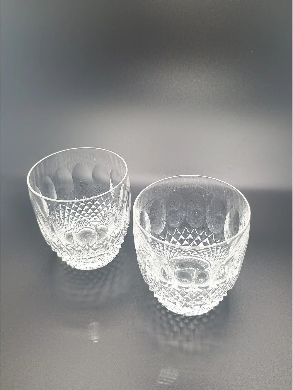 Pair of Vintage Waterford cut crystal 